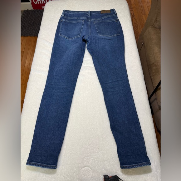 Madewell Women's  9inch Mid-Rise Skinny Dark Blue Skinny Jeans - Picture 7 of 8